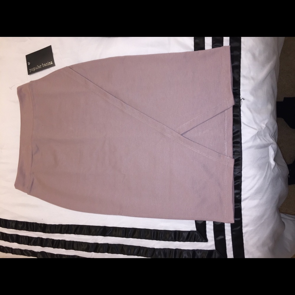 Blush Pencil Skirt